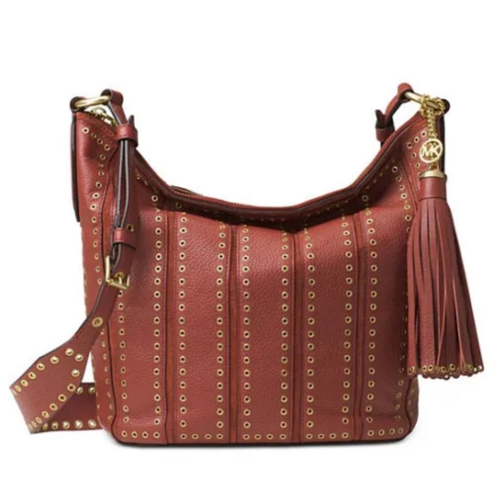 Michael Kors Brooklyn Grommet Medium Crossbody & Wristlet